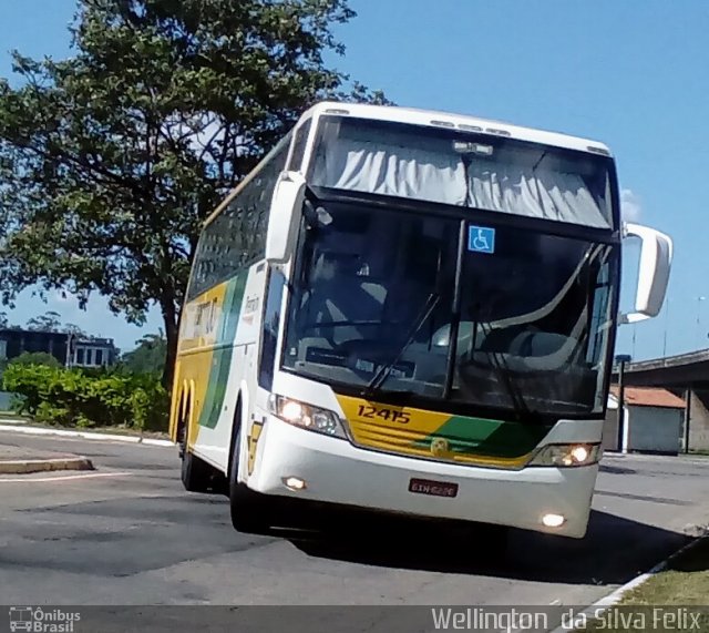 Empresa Gontijo de Transportes 12415 na cidade de Vitória, Espírito Santo, Brasil, por Wellington  da Silva Felix. ID da foto: 5414729.