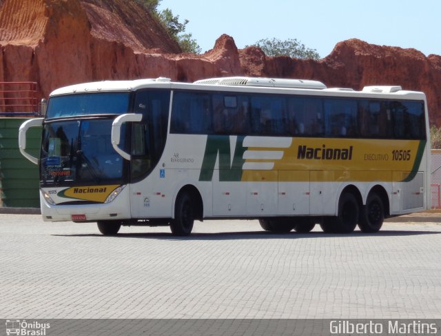 Viação Nacional 10505 na cidade de Guarapari, Espírito Santo, Brasil, por Gilberto Martins. ID da foto: 5418460.