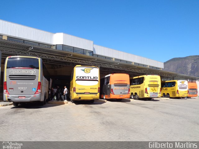 Empresa Gontijo de Transportes 14520 na cidade de Guarapari, Espírito Santo, Brasil, por Gilberto Martins. Número da foto: #5418501.