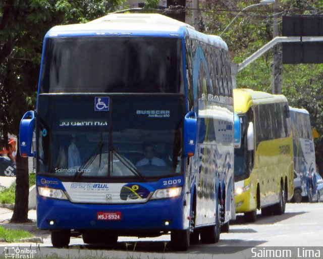 Arara Azul Turismo 2009 na cidade de Vitória, Espírito Santo, Brasil, por Saimom  Lima. ID da foto: 5418162.