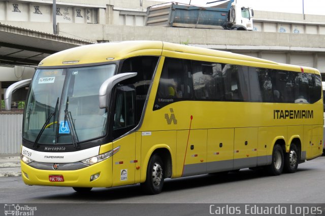 Viação Itapemirim 60769 na cidade de Rio de Janeiro, Rio de Janeiro, Brasil, por Carlos Eduardo Lopes. Número da foto: #5421140.
