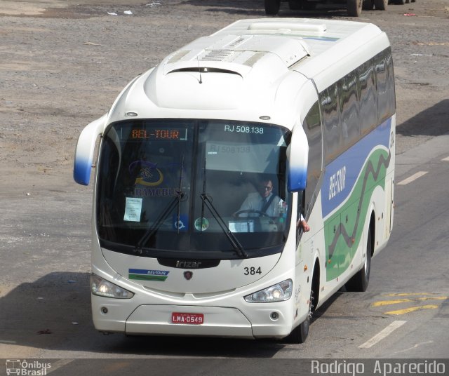 Bel-Tour Transportes e Turismo 384 na cidade de Conselheiro Lafaiete, Minas Gerais, Brasil, por Rodrigo  Aparecido. ID da foto: 5422121.