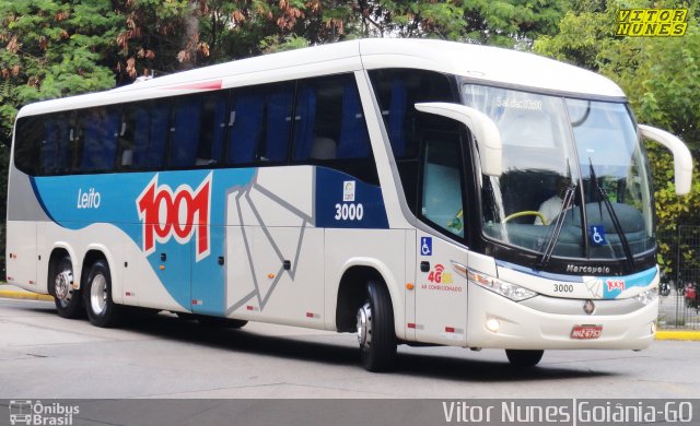Auto Viação 1001 3000 na cidade de São Paulo, São Paulo, Brasil, por Vitor Nunes . Número da foto: #5421009.