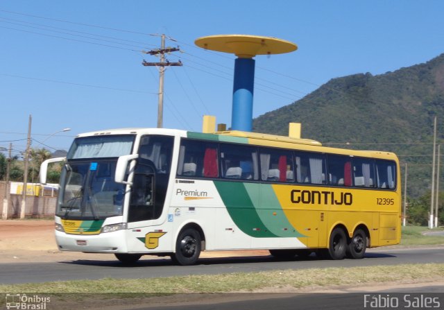 Empresa Gontijo de Transportes 12395 na cidade de Guarapari, Espírito Santo, Brasil, por Fábio Sales. Número da foto: #5420751.