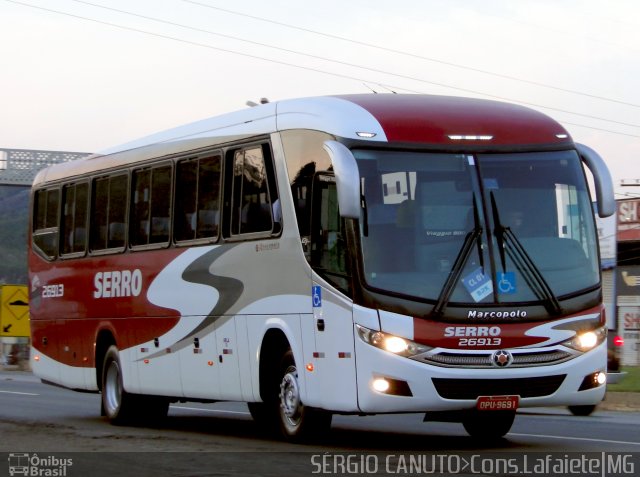 Viação Serro 26913 na cidade de Conselheiro Lafaiete, Minas Gerais, Brasil, por Sérgio A.  B.  Canuto. Número da foto: #5422040.