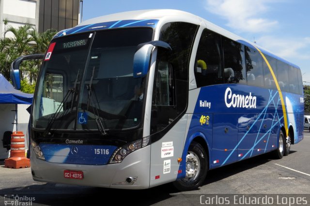 Viação Cometa 15116 na cidade de Rio de Janeiro, Rio de Janeiro, Brasil, por Carlos Eduardo Lopes. Número da foto: #5421147.