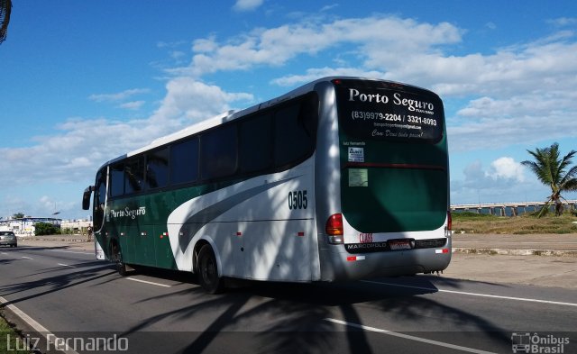 Porto Seguro Transporte e Turismo 0505 na cidade de Maceió, Alagoas, Brasil, por Luiz Fernando. ID da foto: 5421750.