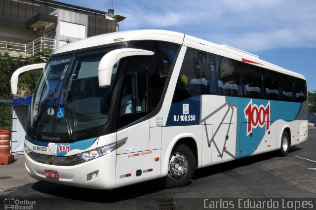 Auto Viação 1001 RJ 108.250 na cidade de Rio de Janeiro, Rio de Janeiro, Brasil, por Carlos Eduardo Lopes. ID da foto: 5421148.