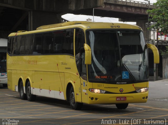 Viação Itapemirim 5011 na cidade de Rio de Janeiro, Rio de Janeiro, Brasil, por André  Luiz. ID da foto: 5421372.