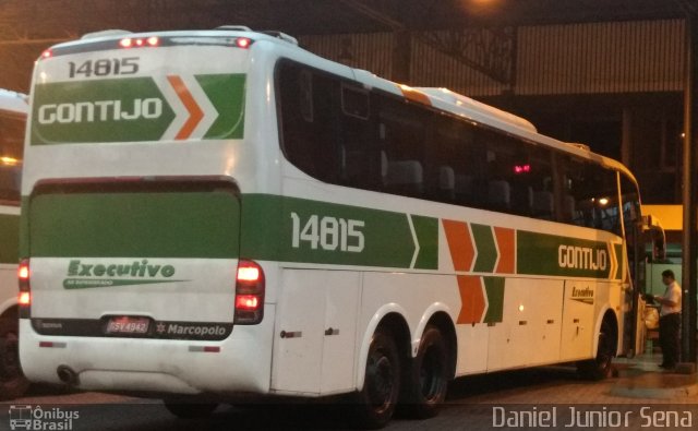 Empresa Gontijo de Transportes 14815 na cidade de Itabirito, Minas Gerais, Brasil, por Daniel Junior Sena. ID da foto: 5421526.