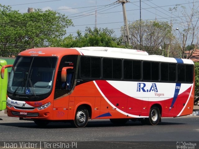 R.A. Viagens 8700 na cidade de Teresina, Piauí, Brasil, por João Victor. ID da foto: 5420742.