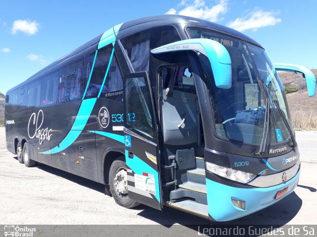 Empresa de Ônibus Nossa Senhora da Penha 53012 na cidade de Pedra Azul, Minas Gerais, Brasil, por Leonardo Guedes de Sá. Número da foto: #5420644.