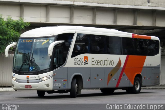 Viação Cidade do Aço RJ 174.161 na cidade de Rio de Janeiro, Rio de Janeiro, Brasil, por Carlos Eduardo Lopes. Número da foto: #5421151.