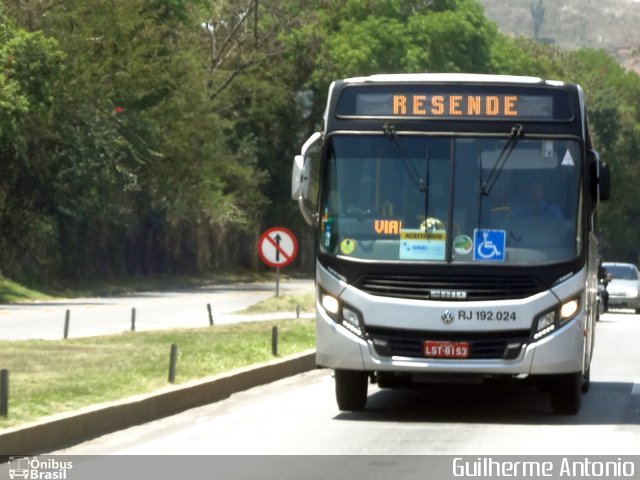 Viação Resendense RJ 192.024 na cidade de Resende, Rio de Janeiro, Brasil, por Guilherme Antonio. Número da foto: #5423984.