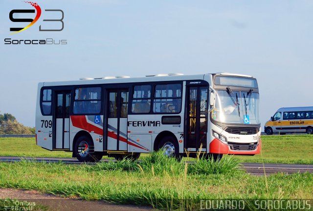 Viação Fervima 709 na cidade de Sorocaba, São Paulo, Brasil, por EDUARDO - SOROCABUS. ID da foto: 5423976.