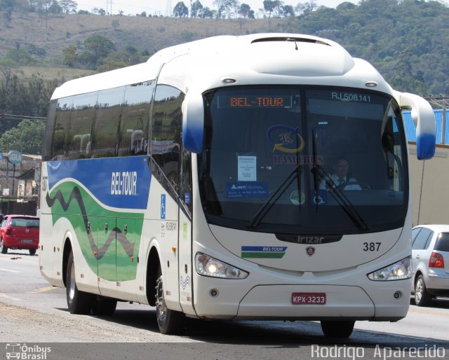 Bel-Tour Transportes e Turismo 387 na cidade de Conselheiro Lafaiete, Minas Gerais, Brasil, por Rodrigo  Aparecido. Número da foto: #5425001.
