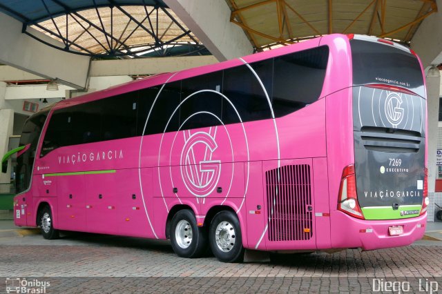 Viação Garcia 7269 na cidade de Joinville, Santa Catarina, Brasil, por Diego Lip. Número da foto: #5423420.