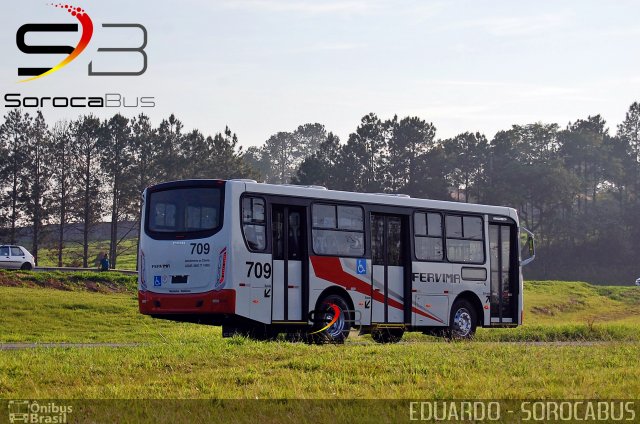 Viação Fervima 709 na cidade de Sorocaba, São Paulo, Brasil, por EDUARDO - SOROCABUS. ID da foto: 5423980.