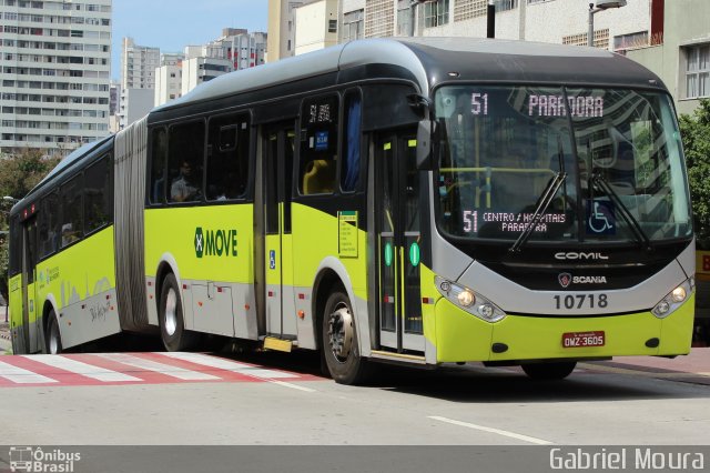 São Dimas Transportes 10718 na cidade de Belo Horizonte, Minas Gerais, Brasil, por Gabriel Moura. ID da foto: 5425336.