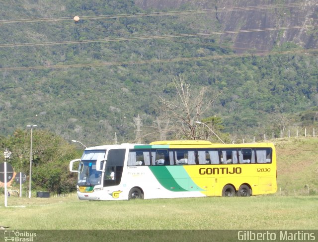 Empresa Gontijo de Transportes 12830 na cidade de Guarapari, Espírito Santo, Brasil, por Gilberto Martins. ID da foto: 5424790.