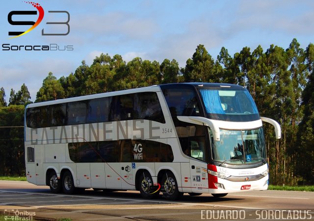 Auto Viação Catarinense 3544 na cidade de Sorocaba, São Paulo, Brasil, por EDUARDO - SOROCABUS. Número da foto: #5425520.