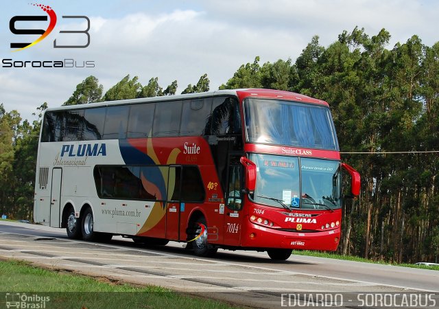 Pluma Conforto e Turismo 7014 na cidade de Sorocaba, São Paulo, Brasil, por EDUARDO - SOROCABUS. Número da foto: #5426137.