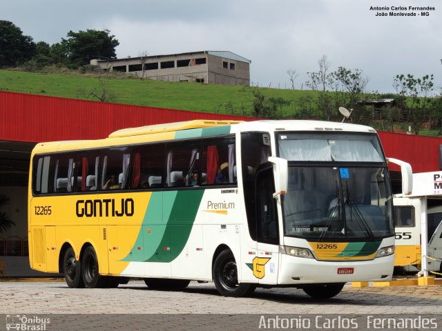 Empresa Gontijo de Transportes 12265 na cidade de João Monlevade, Minas Gerais, Brasil, por Antonio Carlos Fernandes. ID da foto: 5425585.