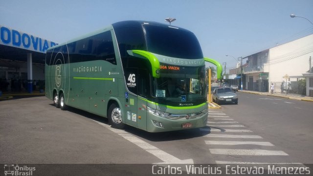 Viação Garcia 7857 na cidade de Osvaldo Cruz, São Paulo, Brasil, por Carlos Vinicius Estevão Menezes. Número da foto: #5426938.