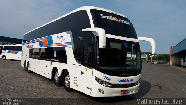 VUSC - Viação União Santa Cruz 3700 na cidade de Santa Cruz do Sul, Rio Grande do Sul, Brasil, por Matheus Goelzer. Número da foto: #5427431.