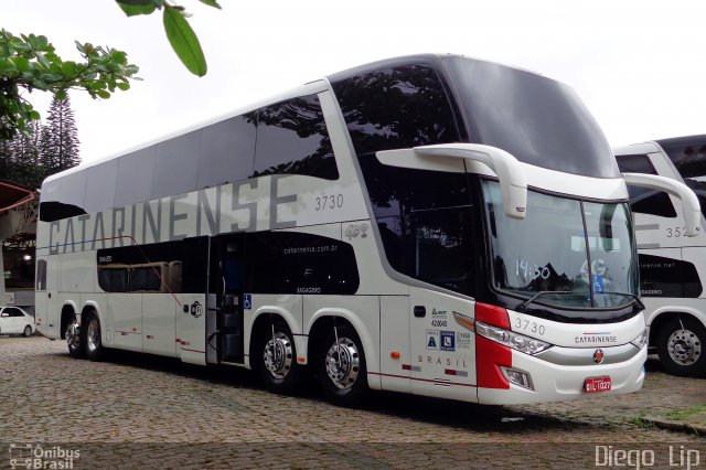 Auto Viação Catarinense 3730 na cidade de Joinville, Santa Catarina, Brasil, por Diego Lip. Número da foto: #5425880.