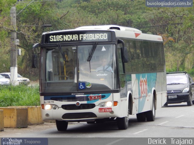 Auto Viação 1001 RJ 108.118 na cidade de Nova Friburgo, Rio de Janeiro, Brasil, por Derick  Trajano. ID da foto: 5429856.