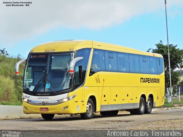 Viação Itapemirim 60649 na cidade de João Monlevade, Minas Gerais, Brasil, por Antonio Carlos Fernandes. Número da foto: #5428283.