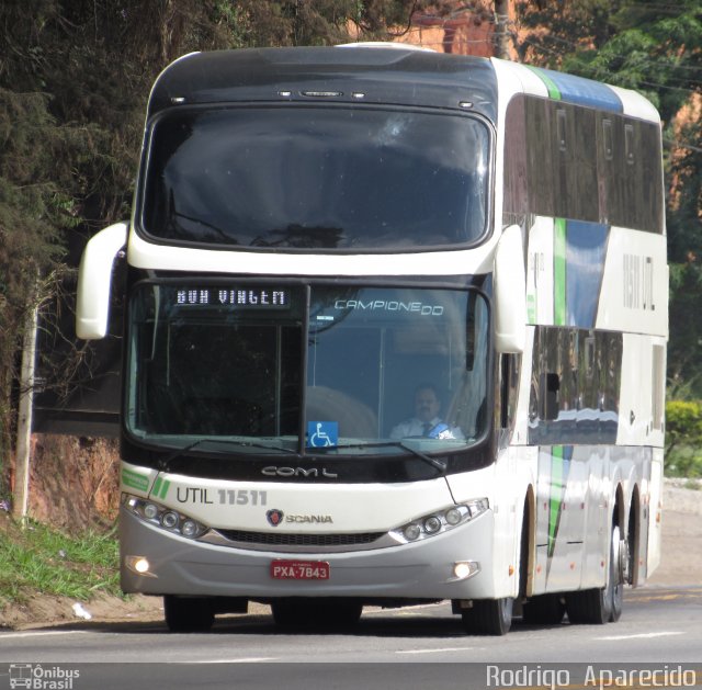 UTIL - União Transporte Interestadual de Luxo 11511 na cidade de Conselheiro Lafaiete, Minas Gerais, Brasil, por Rodrigo  Aparecido. Número da foto: #5429294.