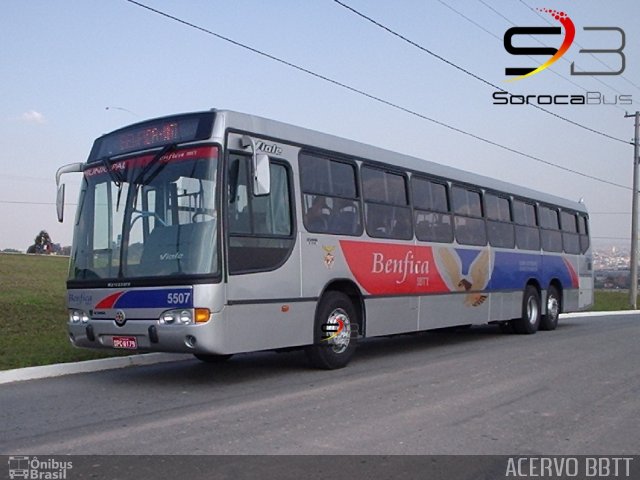 BBTT - Benfica Barueri Transporte e Turismo 5507 na cidade de Barueri, São Paulo, Brasil, por EDUARDO - SOROCABUS. ID da foto: 5430879.