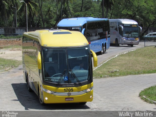 Viação Nordeste 1705 na cidade de João Pessoa, Paraíba, Brasil, por Walky Martins Nascimento. Número da foto: #5431343.