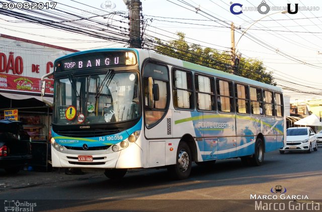 Viação Ponte Coberta RJ 190.059 na cidade de Rio de Janeiro, Rio de Janeiro, Brasil, por Marco Aurélio Pereira Garcia. Número da foto: #5389660.