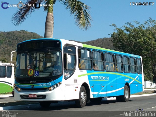 Viação Ponte Coberta RJ 190.024 na cidade de Seropédica, Rio de Janeiro, Brasil, por Marco Aurélio Pereira Garcia. Número da foto: #5389649.
