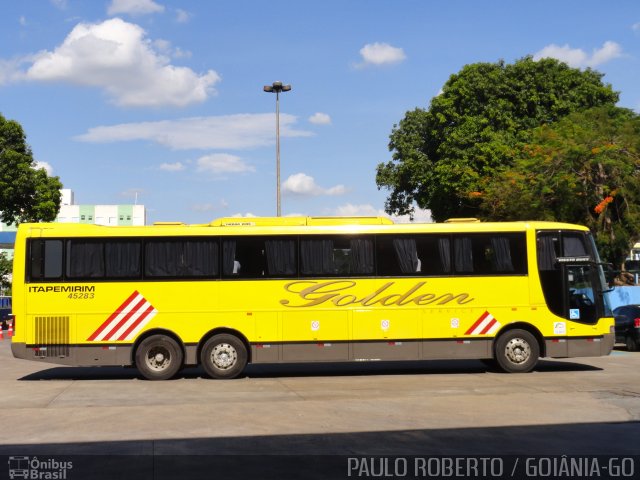 Viação Itapemirim 45283 na cidade de Goiânia, Goiás, Brasil, por Paulo Roberto de Morais Amorim. Número da foto: #5391177.