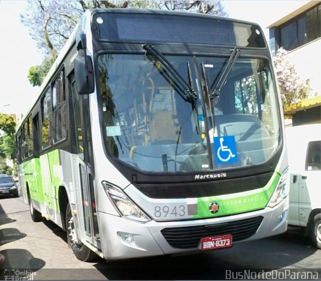 Viação Garcia 8943 na cidade de Apucarana, Paraná, Brasil, por Josino Vieira. Número da foto: #5391920.