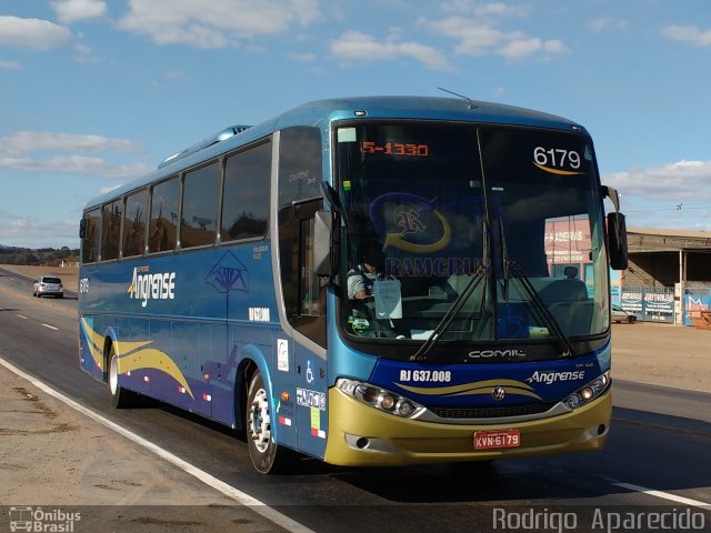 Expresso Angrense 6179 na cidade de Conselheiro Lafaiete, Minas Gerais, Brasil, por Rodrigo  Aparecido. ID da foto: 5391386.