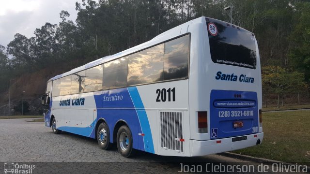 Viação Santa Clara Transporte e Turismo 2011 na cidade de Cachoeiro de Itapemirim, Espírito Santo, Brasil, por Joao Cleberson de Oliveira. Número da foto: #5433100.