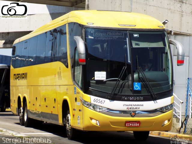 Viação Itapemirim 60567 na cidade de Campinas, São Paulo, Brasil, por Sérgio de Sousa Elias. ID da foto: 5434427.