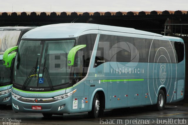 Viação Garcia 8493 na cidade de Londrina, Paraná, Brasil, por ISAAC MATOS PREIZNER. ID da foto: 5432851.