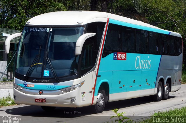 Empresa de Ônibus Nossa Senhora da Penha 50020 na cidade de Recife, Pernambuco, Brasil, por Lucas Silva. Número da foto: #5435578.