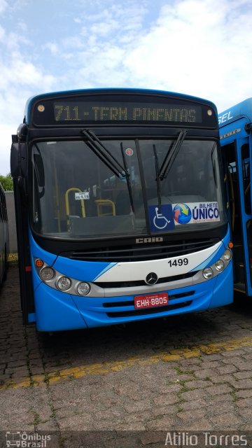 VUG - Viação Urbana Guarulhos 1499 na cidade de Guarulhos, São Paulo, Brasil, por Atilio Torres. Número da foto: #5435731.