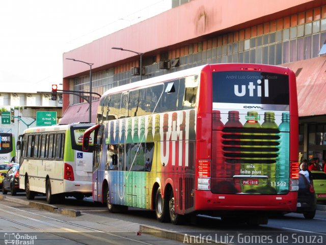 UTIL - União Transporte Interestadual de Luxo 11502 na cidade de Rio de Janeiro, Rio de Janeiro, Brasil, por André Luiz Gomes de Souza. Número da foto: #5436098.