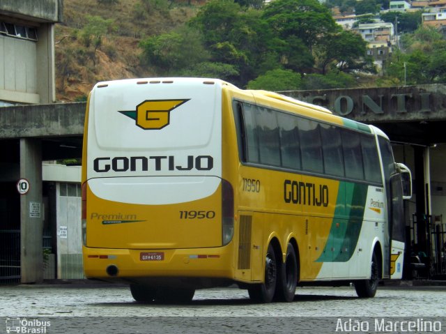 Empresa Gontijo de Transportes 11950 na cidade de Belo Horizonte, Minas Gerais, Brasil, por Adão Raimundo Marcelino. ID da foto: 5436976.