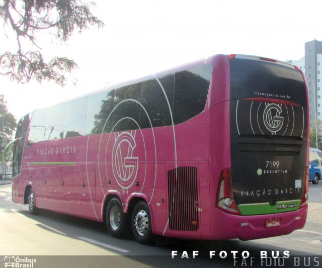 Viação Garcia 7199 na cidade de Sorocaba, São Paulo, Brasil, por Flavio Alberto Fernandes. Número da foto: #5437131.