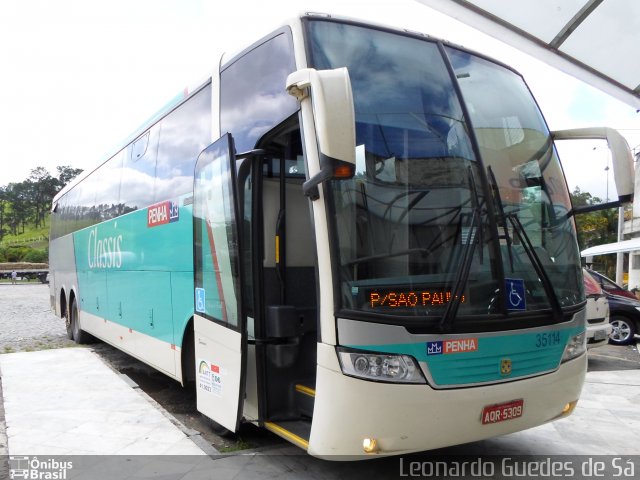 Empresa de Ônibus Nossa Senhora da Penha 35114 na cidade de Guararema, São Paulo, Brasil, por Leonardo Guedes de Sá. ID da foto: 5435417.