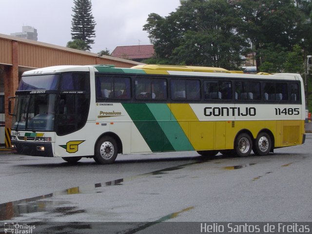 Empresa Gontijo de Transportes 11485 na cidade de Pouso Alegre, Minas Gerais, Brasil, por Helio Santos de Freitas. Número da foto: #5436255.